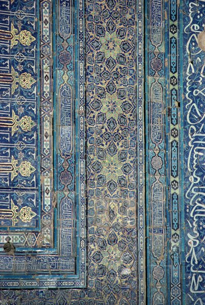 Detalj av valvdekoration, Palace of Ak-Sarai (Vita palatset) sent 1300-tal (foto) av Unbekannt