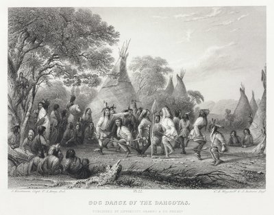 Dog Dance of the Dahcotas [sic], Nordamerika av Unbekannt
