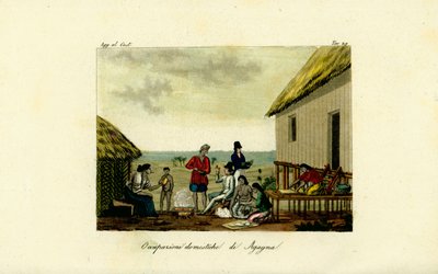 Inhemska ockupationer av Chamorro-kvinnorna i Agana (Hagatna), Guam av Unbekannt