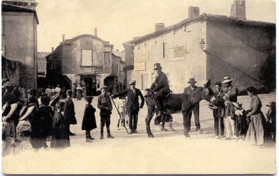 Åsnetorn omkring 1900, Carcassonne (vykort) av Unbekannter Künstler