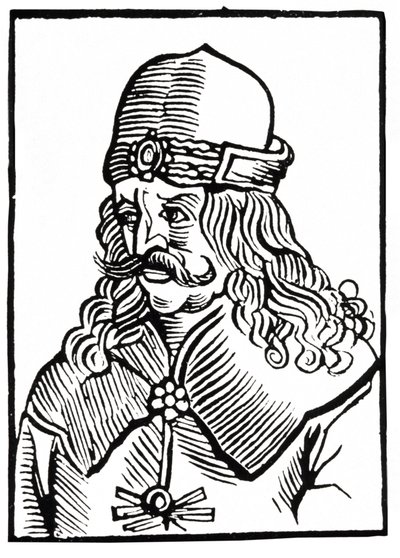 Dracula, ca 1550 (träsnitt) av Unbekannter Künstler