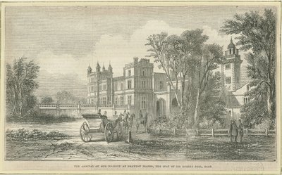 Drayton Bassett - "Drayton Manor": träsnittsgravyr och [?1800-talet] av Unbekannt