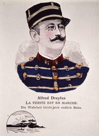Dreyfusaffären: sanningen är på väg, tidigt 1900-tal (gravyr) av Unbekannter Künstler