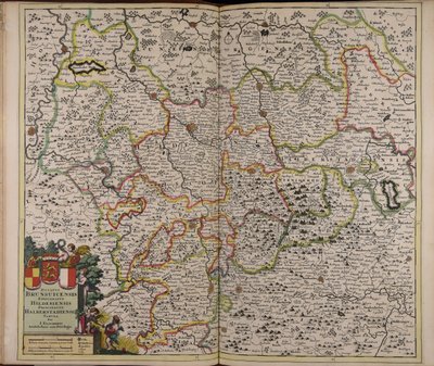 Ducatus Brunsuicensis episcopatus Hildesiensis principatus Halberstadiensis tabula av Unbekannter Künstler