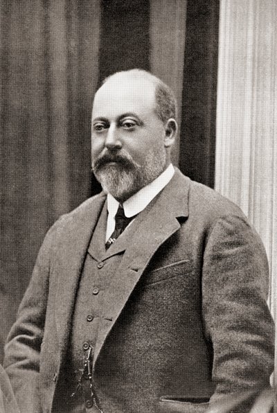 Edward VII, från Auld Acquaintance Further Reminiscences, publicerad c.1929 (litho) av Unbekannt