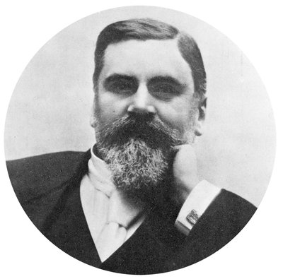 Emile Levassor, fransk biltillverkare, ca 1885 av Unbekannt