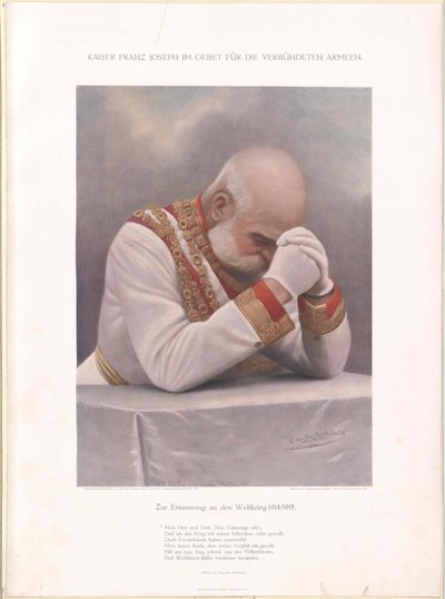 Kejsare av Österrike Franz Joseph I av Unbekannter Künstler