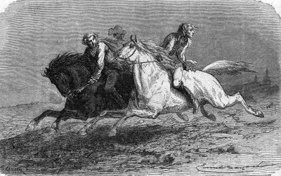Frédéric de Trencks flykt från fästningen Glatz i Polen (1746) av Unbekannter Künstler