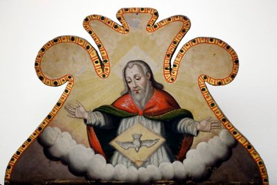 Evora Museum. Jesus och den helige Ande. Portugal. av Benjamin Baud