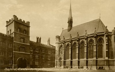 Exeter College, Oxford av Unbekannter Künstler