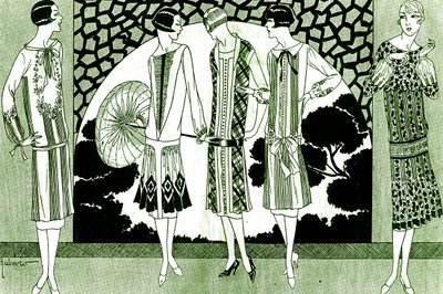 Mode: klänningar i maj 1925 av Unbekannter Künstler