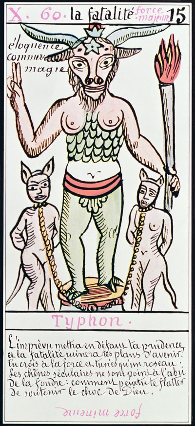 Ödet, tarotkort, franska av Unbekannt