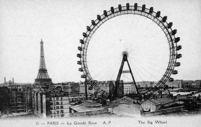 Pariserhjul, Paris - 1900 års världsutställning av Unbekannter Künstler