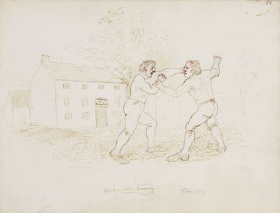 Fighting, Northumberland, c 1805-1820 av Unbekannt