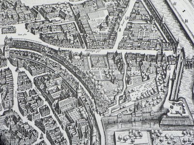 Frankfurt Judengasse 1628 av Unbekannter Künstler