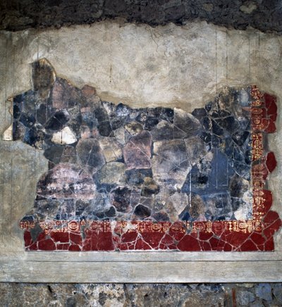 Fresk, Villa Arianna, Stabiae, Kampanien, Italien, romersk civilisation, 2:a århundradet f.Kr., Detalj av Benjamin Baud