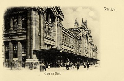 Gare du Nord, Paris, ca 1900 av Unbekannter Künstler