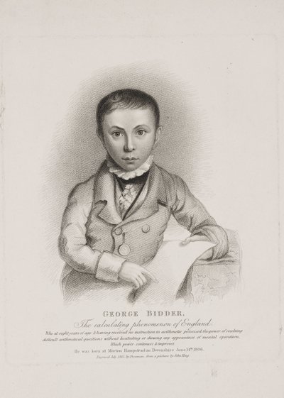 George Parker Bidder, matematiker, ingenjör och underbarn av Unbekannt