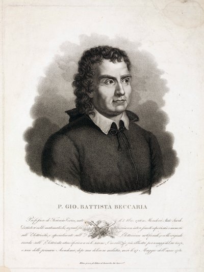 Giambattista Beccaria, italiensk präst och vetenskapsman av Unbekannt