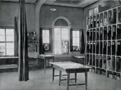 Glasmåleri, från verkstäderna i Bauhaus, Weimar av Unbekannt