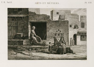Hårdvara och järnhandel Knivslip, Egypten, ca 1798 av Unbekannt