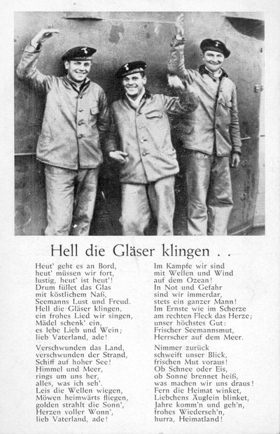 Hell die Glaeser klingen, vykort (litho) av Unbekannt