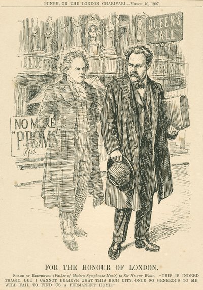 Henry Wood och Beethovens spöke framför Queen
