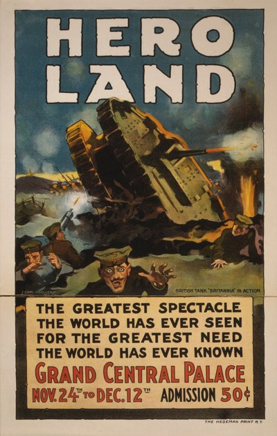 Hero Land Poster, New York, New York av Unbekannt