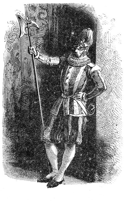 Det antika Roms historia. Historien om påvens schweiziska gardet i Vatikanen. Romgravyr från 1872 av Unbekannt