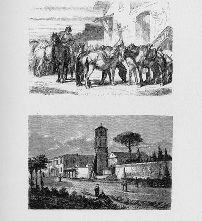Det antika Roms historia. Via Nomentana är en gammal väg i Italien som leder norrut. Öster från Rom till Nomentum av Unbekannt