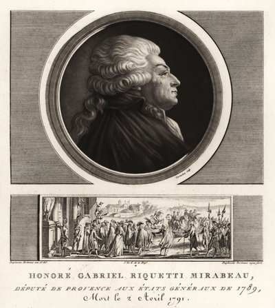 Honore Gabriel Riquetti, greve av Mirabeau av Unbekannt