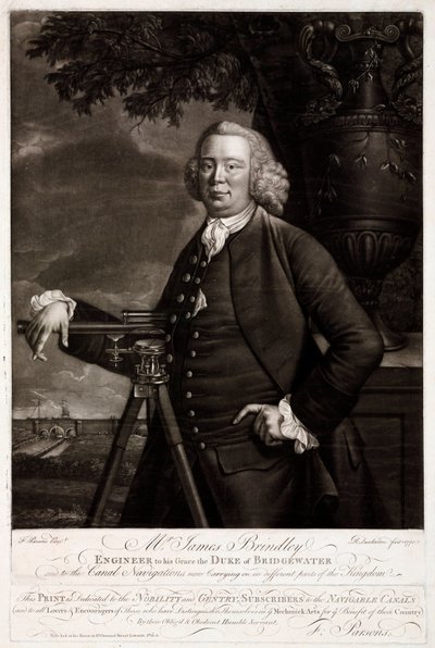 James Brindley, brittisk civilingenjör och kanalbyggare av Unbekannt