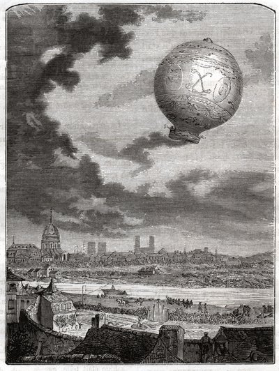 Jean Francois Pilatre de Rozier. av Unbekannter Künstler