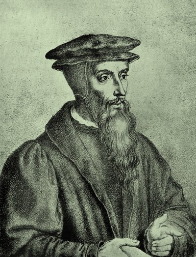 Johannes Calvin av Unbekannter Künstler