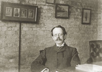 Joseph John Thomson, engelsk fysiker, ca 1900 av Unbekannter Künstler