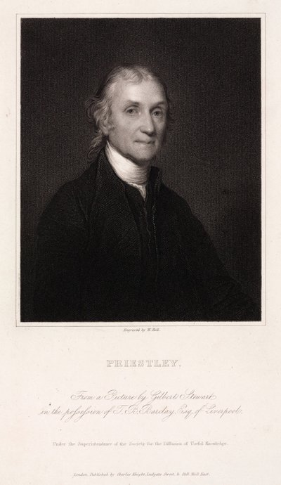 Joseph Priestley, engelsk-amerikansk teolog och kemist, ca 1800 av Unbekannt