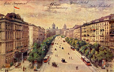Kärntner Ring, Vienna, Austria av Unbekannter Künstler