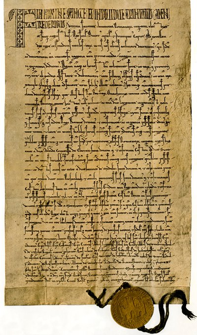 Kejsar Fredrik II:s privilegiebrev av den 26 september 1212 av Unbekannter Künstler