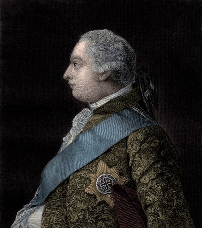 Kung George III av Unbekannter Künstler