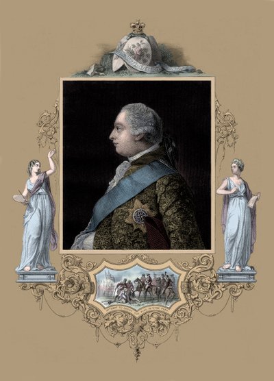 Kung George III av Unbekannter Künstler