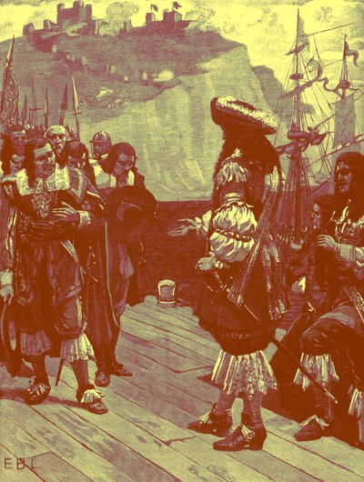 Landstigning av Charles II vid Dover av Unbekannter Künstler