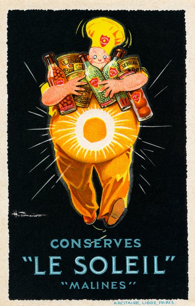 Le Soleil Malines Konserver - Annons av Unbekannter Künstler