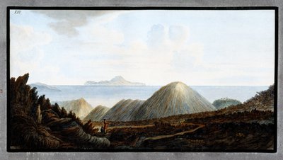 Små berg nedanför Vesuvius, kungariket Neapel av Unbekannter Künstler