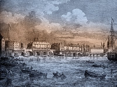 London Bridge, London av Unbekannter Künstler