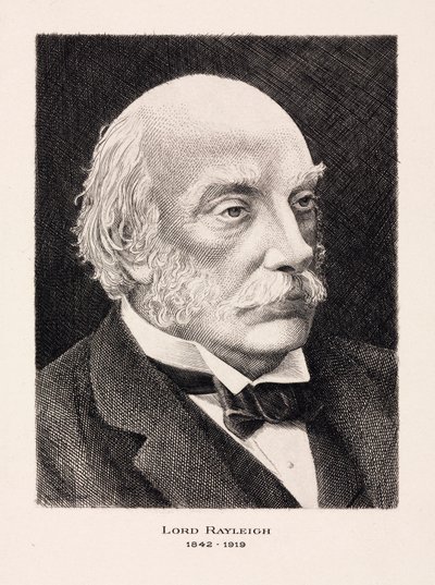 Lord Rayleigh, engelsk matematiker och fysiker av Unbekannt