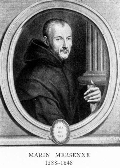 Marin Mersenne, fransk matematiker och vetenskapsman, tidigt 1600-tal av Unbekannt