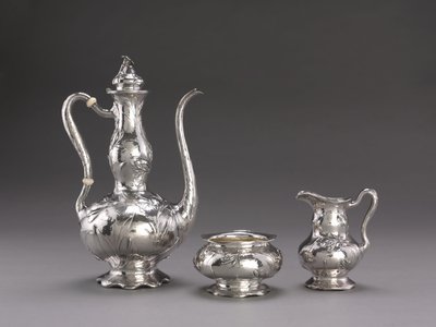 Hamrad kaffeservering: Kaffekanna, c.1900-1910 av Unbekannt