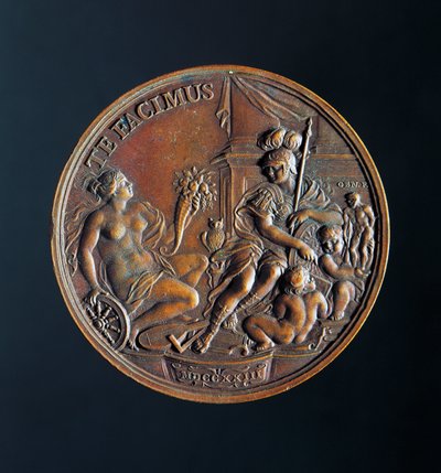 Medali ya Doge Alvise III Sebastiano Mocenigo (1662-1732) swed av Benjamin Baud