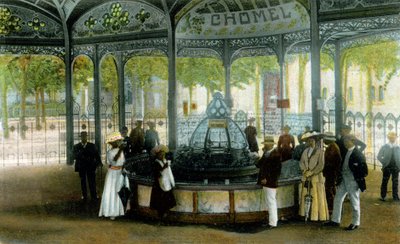 Medicin. Chomel vår i Vichy, Frankrike. Vykort, Frankrike, ca 1900. av Unbekannter Künstler