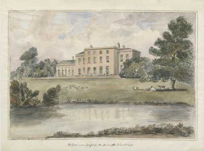 Milford House: akvarellmålning, 1848 av Unbekannt